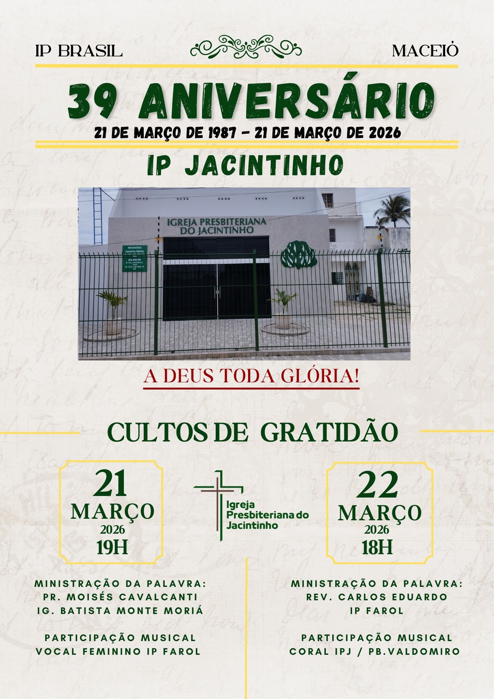 Aniversário da IPJ